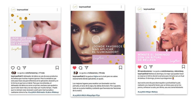 Gestión de Redes Sociales Lucy MUA